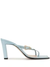 WANDLER YARA SQUARE-TOE SANDALS