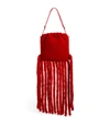 BOTTEGA VENETA THE SHEARLING FRINGE POUCH BAG,15987651