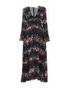 Red Valentino Long Dresses In Black