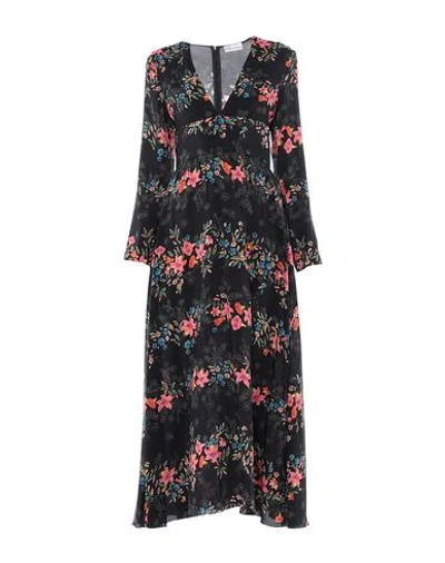 Red Valentino Long Dresses In Black