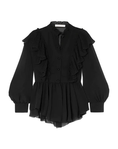 See By Chloé Solid Color Shirts & Blouses In Black