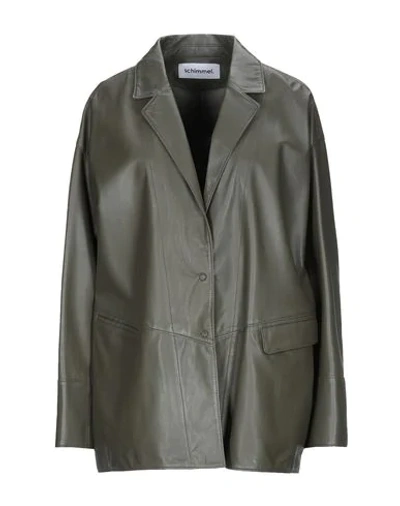 Sylvie Schimmel Suit Jackets In Military Green