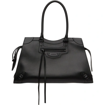 Balenciaga Neo Classic Top Handle Large Bag In Black In 1000 Black