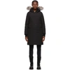 Canada Goose Shelburne Genuine Coyote Fur Trim Down Parka In 61 Black