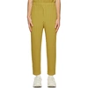 ISSEY MIYAKE HOMME PLISSE ISSEY MIYAKE YELLOW COLORFUL PLEATS TROUSERS