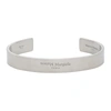 MAISON MARGIELA SILVER LARGE LOGO BRACELET