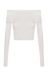 Anna October Women's Anechka Off-the-shoulder Knit Top In White