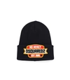 DSQUARED2 BLACK BEANIE WITH PATCH,11562031