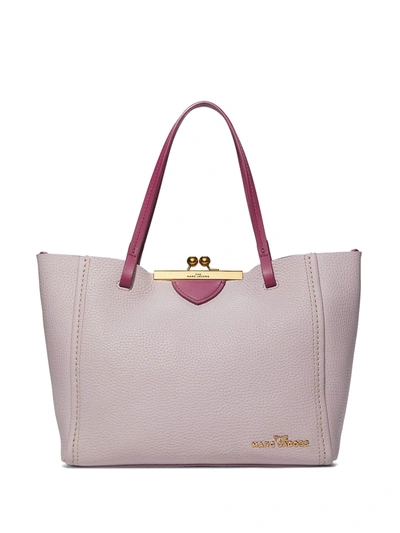 Marc Jacobs Clasp Tote Bag In Pink