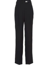 PRADA HIGH-WAISTED STRAIGHT-LEG TROUSERS