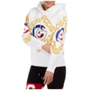 Gcds Logo Cotton Hoodie In White