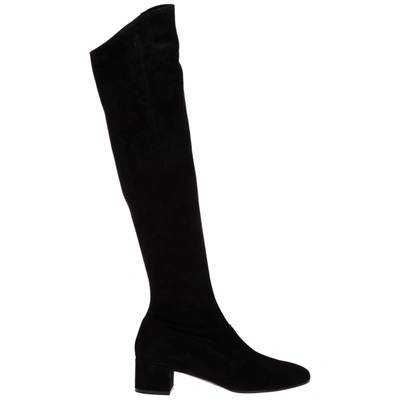 L'autre Chose Lautre Chose Block Heel Classic Over-the-knee Boots In Black