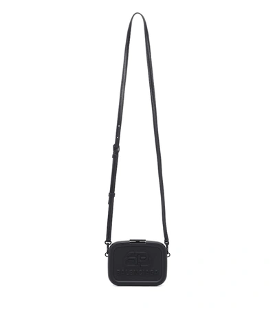 Balenciaga Lunch Box Mini Leather Case Bag In Black
