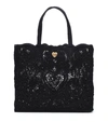 DOLCE & GABBANA BEATRICE LARGE LACE TOTE,P00504767