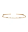 Suzanne Kalan 18kt Gold Cuff Bracelet With Diamonds In Gold