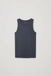 Cos Fitted Vest Top In Blue