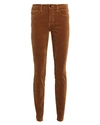 L Agence L'agence Marguerite Skinny Jeans In Dark Copper Daco In Brown