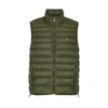POLO RALPH LAUREN ARMY GREEN QUILTED SHELL GILET,3268246
