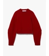 PROENZA SCHOULER WHITE LABEL Wool Cashmere Cropped Knit Sweater