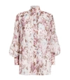 ZIMMERMANN Charm Lantern Blouse in Lilac Floral