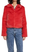 ADRIENNE LANDAU FAUX FUR COAT