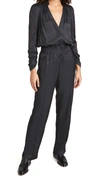 ZADIG & VOLTAIRE CAPTAIN SATIN JUMPSUIT