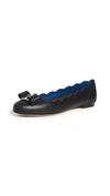 FERRAGAMO VARINA SHELL BALLET FLATS