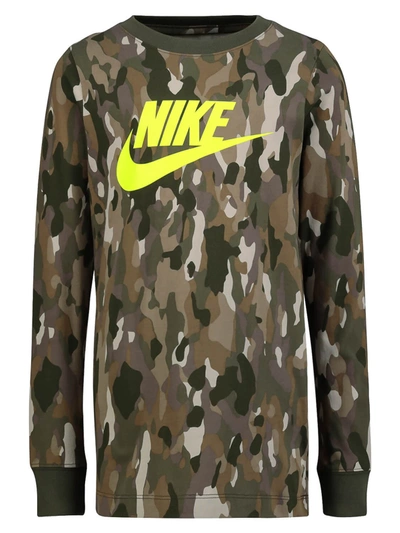 Nike Kids Long-sleeve For Boys In Green