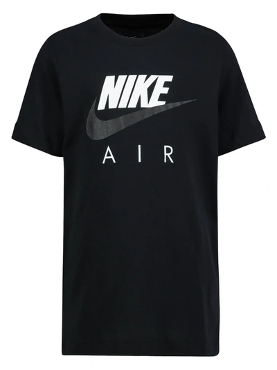 Nike Kids T-shirt For Boys In Black