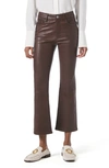 FRAME LE CROP MINI BOOT LEATHER PANTS,LWLT0430