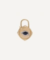 Annoushka 18ct Gold Lovelock Sapphire And Diamond Evil Eye Charm In Gold