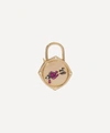 ANNOUSHKA 18CT GOLD LOVELOCK SAPPHIRE AND DIAMOND HEART AND ARROW CHARM,000716606