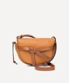 Loewe Gate Small Color Block Leather Bag In Light Caramel/pecan
