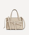 Loewe Gate White Ladies Mini Gate Top Handle Bag In Light Oat