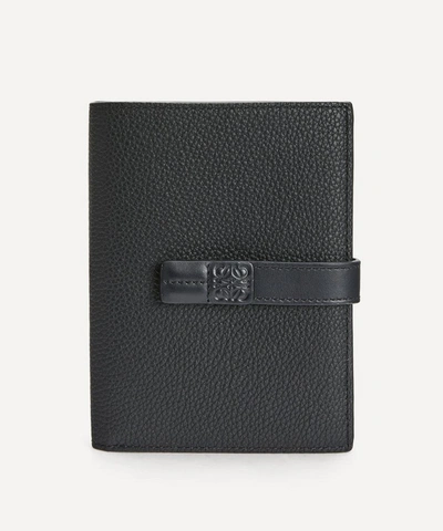 Loewe Medium Vertical Leather Wallet In Black