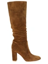 GIANVITO ROSSI TALL SUEDE BOOTS,400012386508
