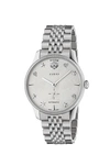 Gucci Men's Swiss Automatic G-timeless Stainless Steel Bracelet Watch 40mm In Silver