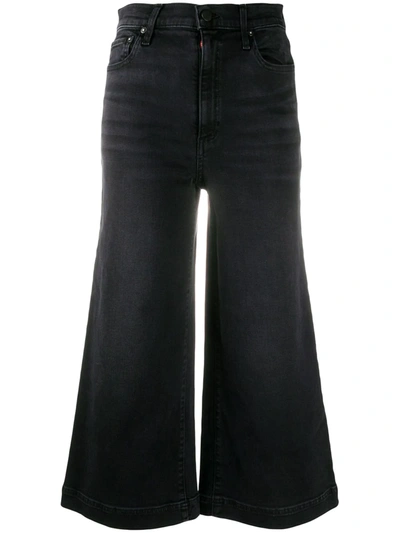 Alice And Olivia Gorgeous Cropped Jeans In Black