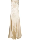 ANTONIO MARRAS MESH PANEL MAXI GOWN