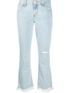 J BRAND SELENA CROPPED FLARE JEANS