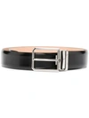 Santoni Square Buckle Belt In Black