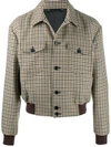 PAUL SMITH PLAID CHECK BOMBER JACKET