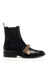 GIVENCHY GIVENCHY CHAIN EMBELLISHED CHELSEA BOOTS