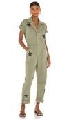 Pistola Grover Star Print Field Jumpsuit In Royal Honor