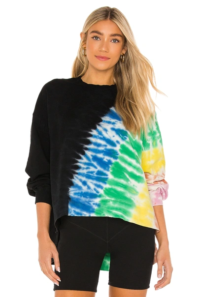 Electric & Rose Women's Neil Tie-dye Sweatshirt In Onyx Multi Beam