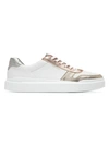 Cole Haan Grandpro Rally Metallic Leather Sneakers In White