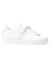 Alexandre Birman Clarita Bow Leather Sneakers In White