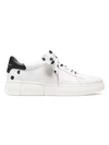 Kate Spade Lift Polka Dot Leather Sneakers In Optic White