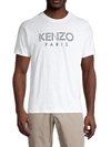 Kenzo Logo Print T-shirt In Blanco