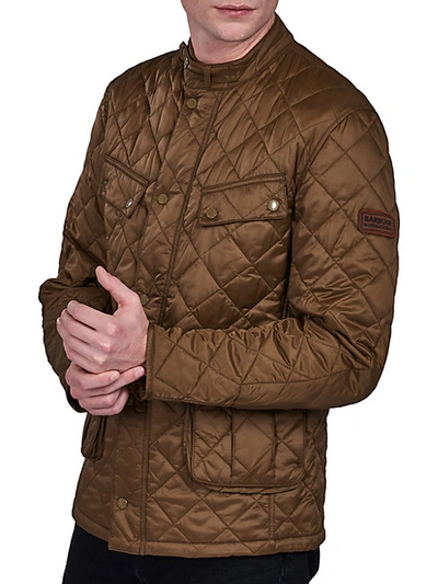 Barbour Quilted Jacket In Dark Sand